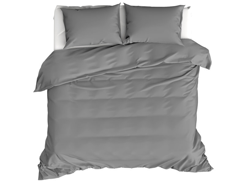 Moodit Bettbezug Basil Grey - Hotelgröße - 260 x 240 cm - Baumwolle