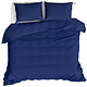 Dekbedovertrek Basil Navy Blue 200 x 220 Katoen
