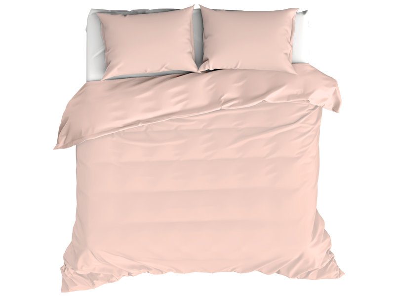 Moodit Housse de couette Basil Pearl Pink - Double - 200 x 220 cm - Coton