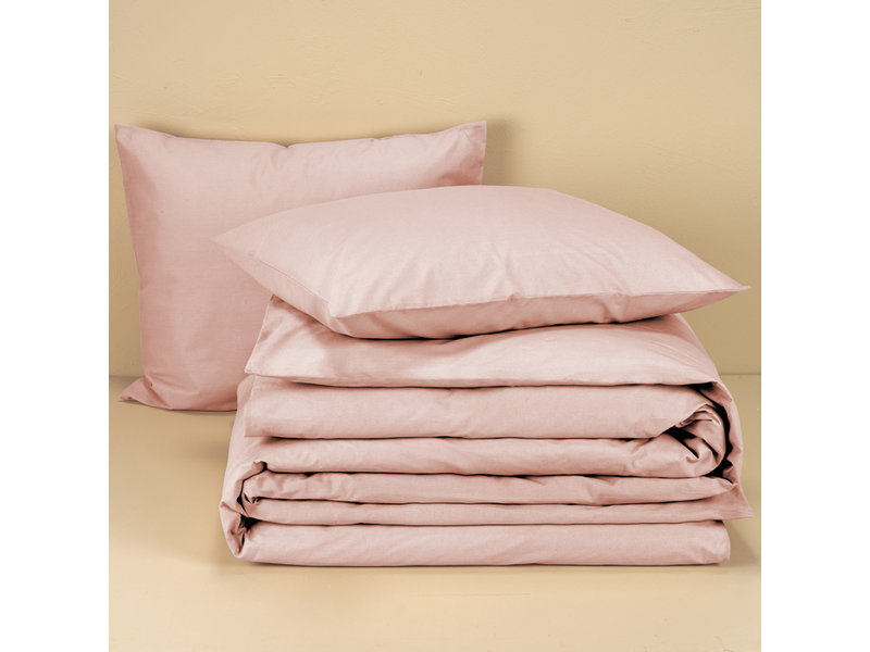 Moodit Dekbedovertrek Basil Pearl Pink - Tweepersoons - 200 x 220 cm - Katoen