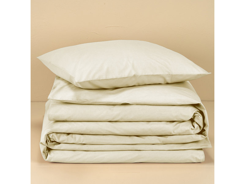 Moodit Bettbezug Basil Sand – Einzelbett – 140 x 220 cm – Baumwolle