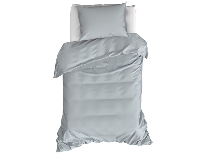 Moodit Bettbezug Basil Stone Blue - Einzelbett - 140 x 220 cm - Baumwolle