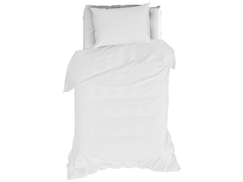 Moodit Housse de couette Basil White - Seul - 140 x 220 cm - Coton