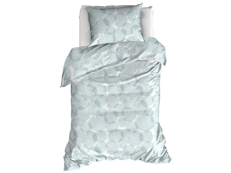 Moodit Housse de couette Odil Blanche - Seul - 140 x 220 cm - Coton