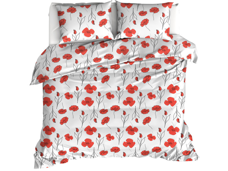 Moodit Bettbezug Odil Poppy - Doppelbett - 200 x 220 cm - Baumwolle