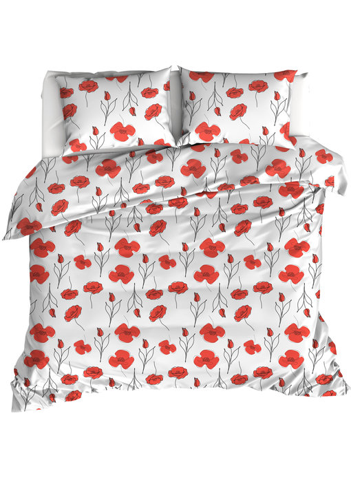 Moodit Bettbezug Odil Poppy 260 x 240 Baumwolle