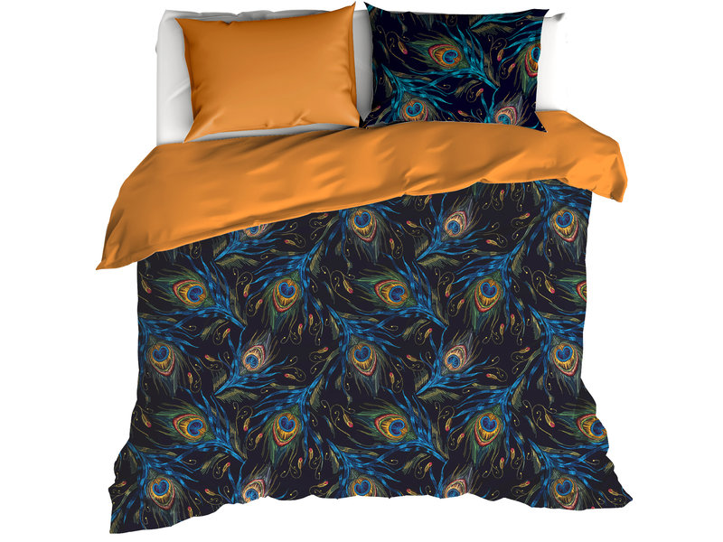 De Witte Lietaer Bettbezug Peafowl Thai Curry – Hotelgröße – 260 x 240 cm – Baumwollsatin