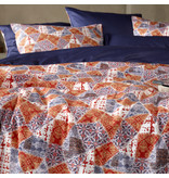 De Witte Lietaer Dekbedovertrek Quilt Blue Ribbon - Eenpersoons - 140 x 200/220 cm - Katoen Satijn