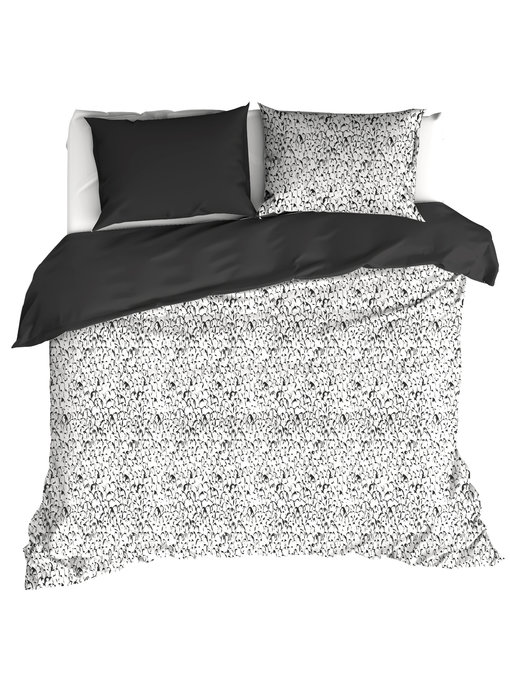 De Witte Lietaer Bettbezug Cotton Satin Waddle Dark Shadow 240 x 220 cm