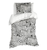 De Witte Lietaer Duvet cover Zebra Eggshell - Single - 140 x 200/220 cm - Cotton Satin