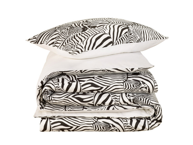 De Witte Lietaer Bettbezug Zebra Eggshell – Single – 140 x 200/220 cm – Baumwollsatin