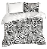 De Witte Lietaer Bettbezug Zebra Eggshell – Doppelbett – 200 x 200/220 cm – Baumwollsatin