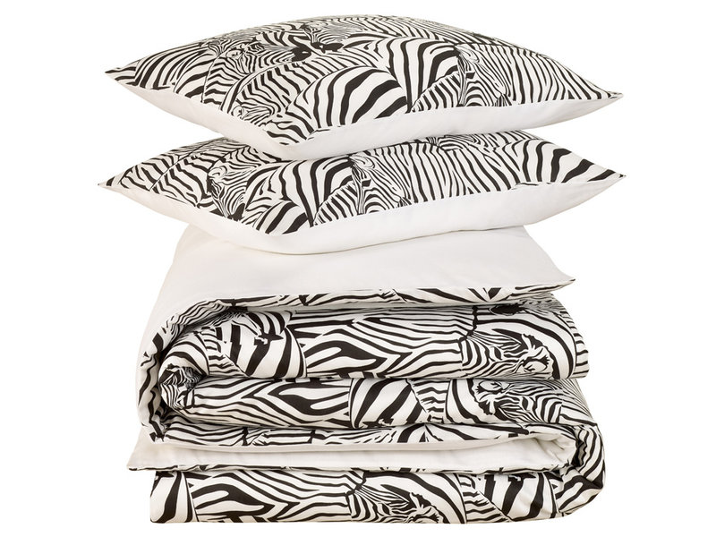 De Witte Lietaer Bettbezug Zebra Eggshell – Doppelbett – 200 x 200/220 cm – Baumwollsatin