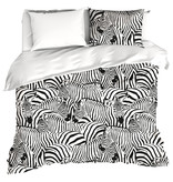 De Witte Lietaer Bettbezug Zebra Eggshell - Lits Jumeaux - 240 x 220 cm - Baumwollsatin