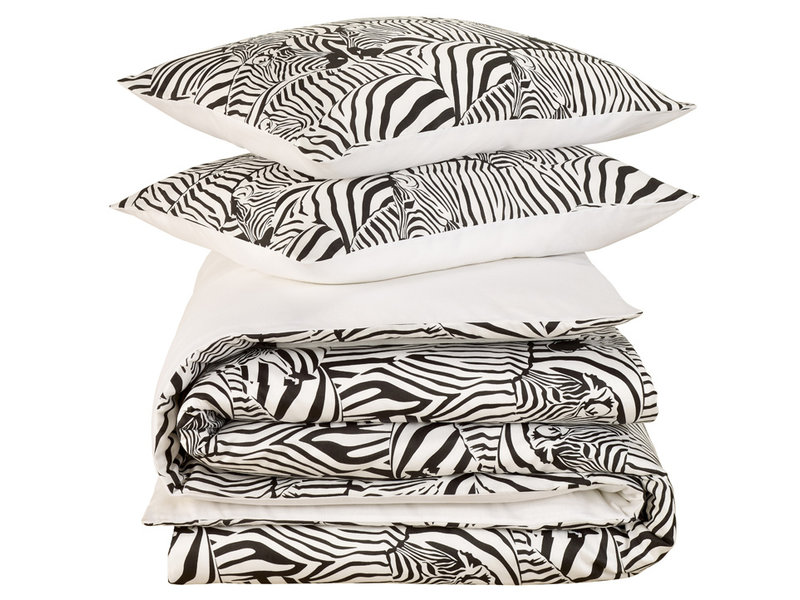 De Witte Lietaer Duvet cover Zebra Eggshell - Hotel size - 260 x 240 cm - Cotton Satin