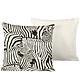 Sierkussensloop Set 2 x Zebra Eggshell 40 x 40 cm