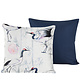 Sierkussensloop Set 2 x Mont Blanc Majolica Blue 40 x 40 cm