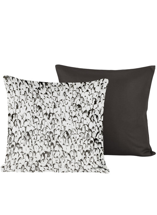 De Witte Lietaer Decorative pillowcase Set 2 x Waddle Dark Shadow 40 x 40 cm