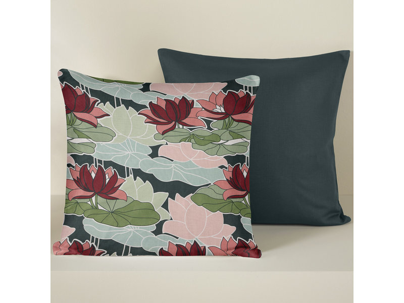 De Witte Lietaer Decorative Pillowcase Set Koi Tidepool - 40 x 40 cm - Satin Cotton