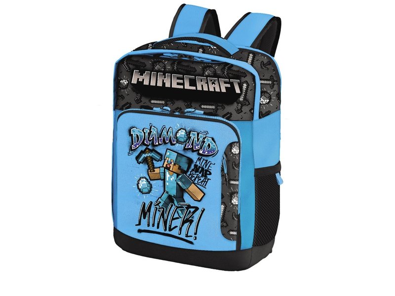 Minecraft Backpack Diamond Miner - 42 x 31 x 12 cm - Polyester