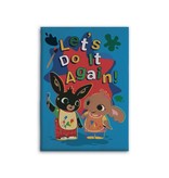 Bing Bunny Fleeceplaid Let's do it again - 110 x 140 cm - Polyester