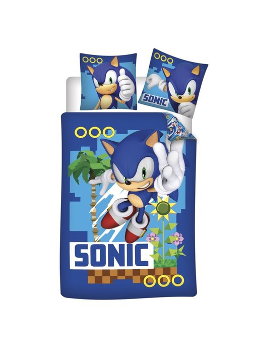 Sonic Dekbedovertrek Hedgehog 140 x 200 63 x 63 cm Polyester