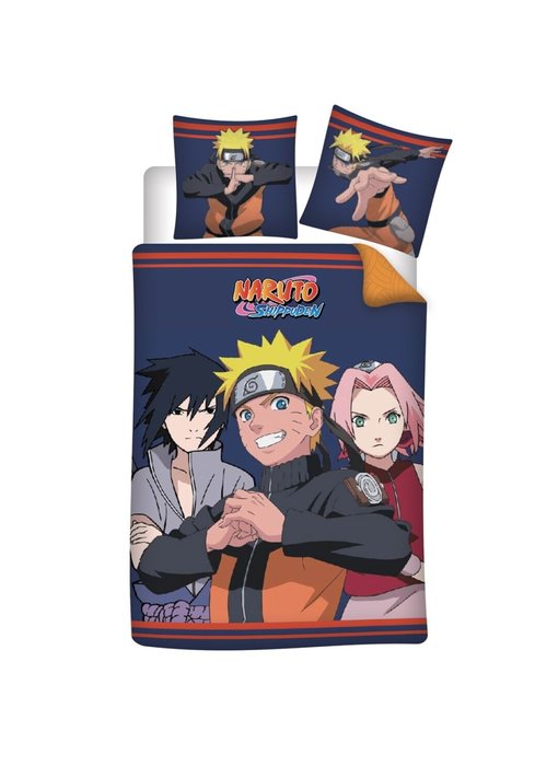 Naruto Bettbezug Fight 140 x 200 cm 63 x 63 cm Polyester