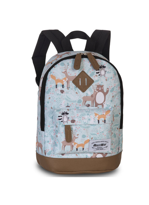 Bestway Sac à dos enfant Animaux de la forêt 29 x 21 cm