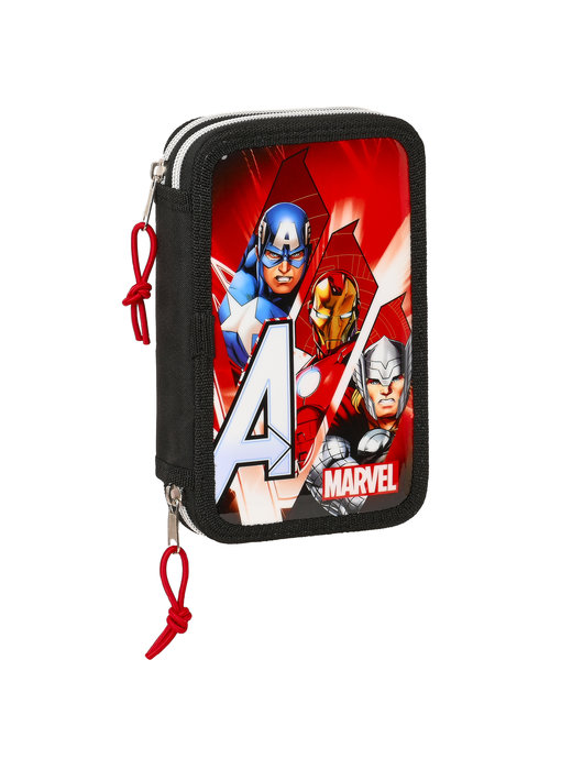 Marvel Avengers Gefülltes Federmäppchen Infinity - 28 Stück - 19,5 x 12,5 x 4 cm - Polyester