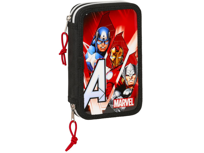 Marvel Avengers Gefülltes Federmäppchen Infinity - 28 Stück - 19,5 x 12,5 x 4 cm - Polyester