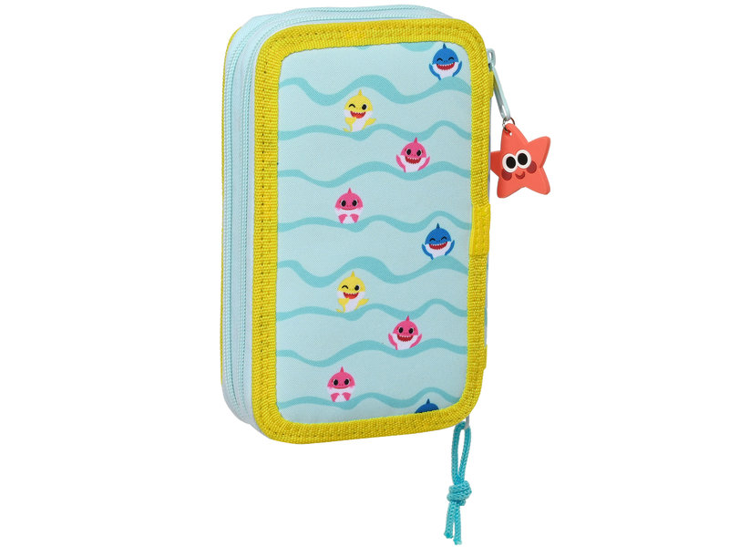 Baby Shark Gevuld Etui Beach Day - 28 stuks - 19,5 x 12,5 x 4 cm - Polyester