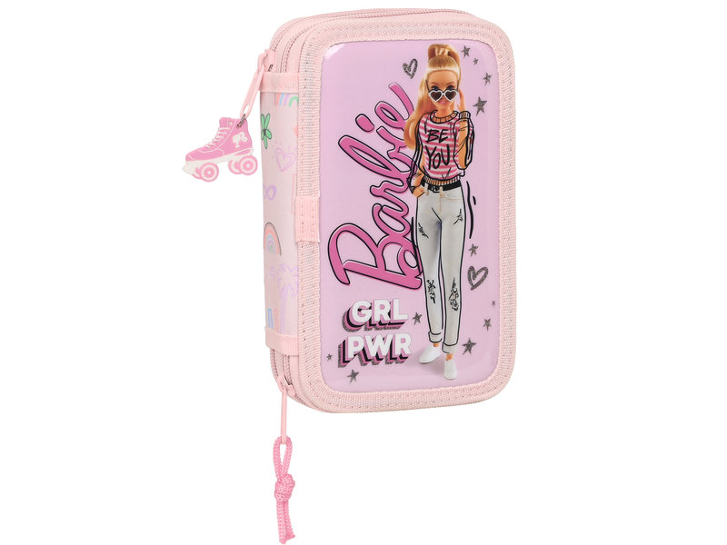Barbie Gefülltes Federmäppchen Grl Pwr - 28 Stück - 19,5 x 12,5 x 4 cm - Polyester