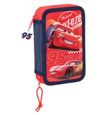 Disney Cars Filled Pencil Case Double Vision - 28 pieces - 19.5 x 12.5 x 4 cm - Polyester