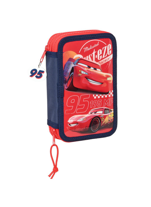 Disney Cars Gefülltes Federmäppchen Double Vision - 28 Stück - 19,5 x 12,5 x 4 cm - Polyester