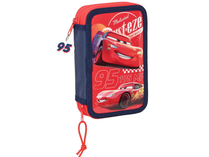 Disney Cars Gevuld Etui Double Vision - 28 stuks - 19,5 x 12,5 x 4 cm- Polyester