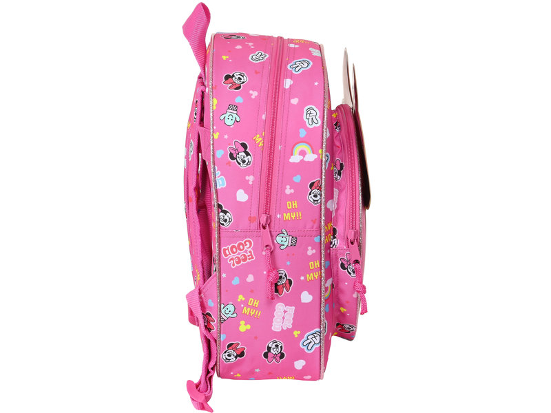 Disney Minnie Mouse Backpack, Lucky - 34 x 28 x 10 cm - Polyester