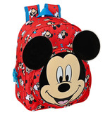 Disney Mickey Mouse Backpack, Happy Smiles - 34 x 28 x 10 cm - Polyester