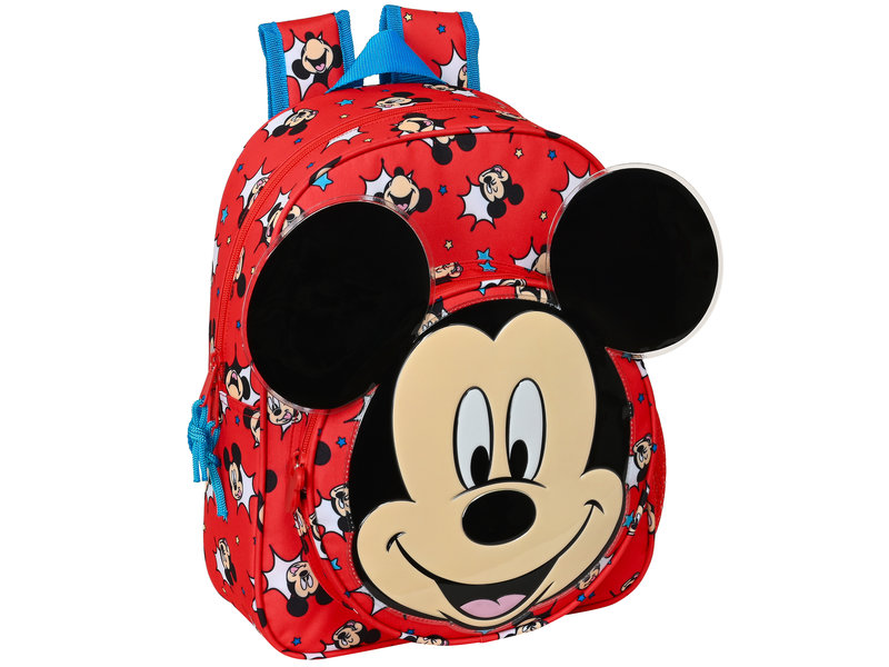 Disney Mickey Mouse Rucksack, Happy Smiles - 34 x 28 x 10 cm - Polyester