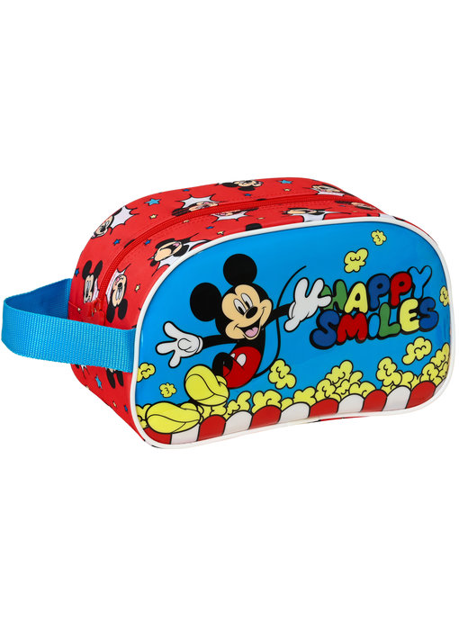 Disney Mickey Mouse Kulturbeutel Happy Smiles - 26 x 15 x 12 cm - Polyester