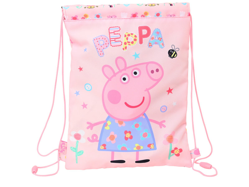 Peppa Pig Junior Gymbag, Having Fun - 34 x 26 cm - Polyester