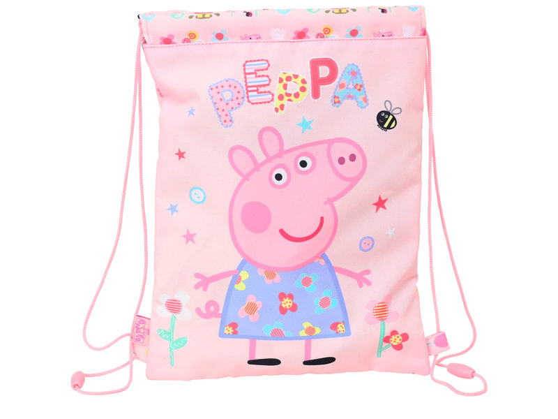 Peppa Pig Sac de sport junior, Having Fun - 34 x 26 cm - Polyester
