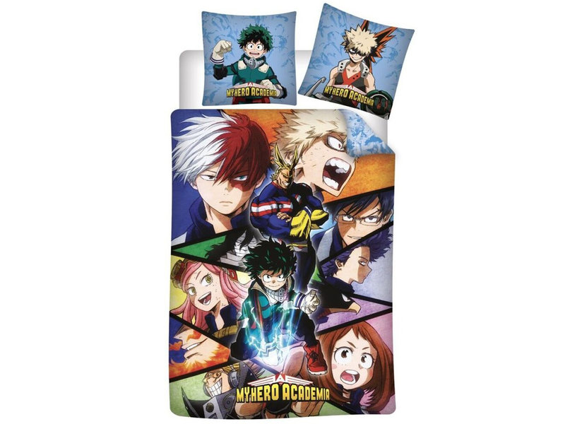 My Hero Academia Dekbedovertrek, Quirk - Eenpersoons - 140 x 200 cm - Polyester