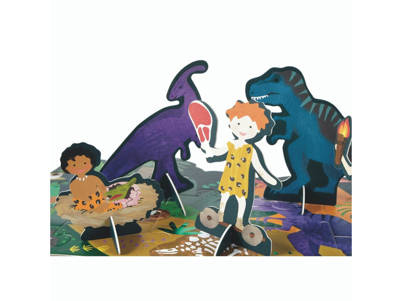 Floss & Rock Floor puzzle 60 pcs., Dino - 138 x 27 cm