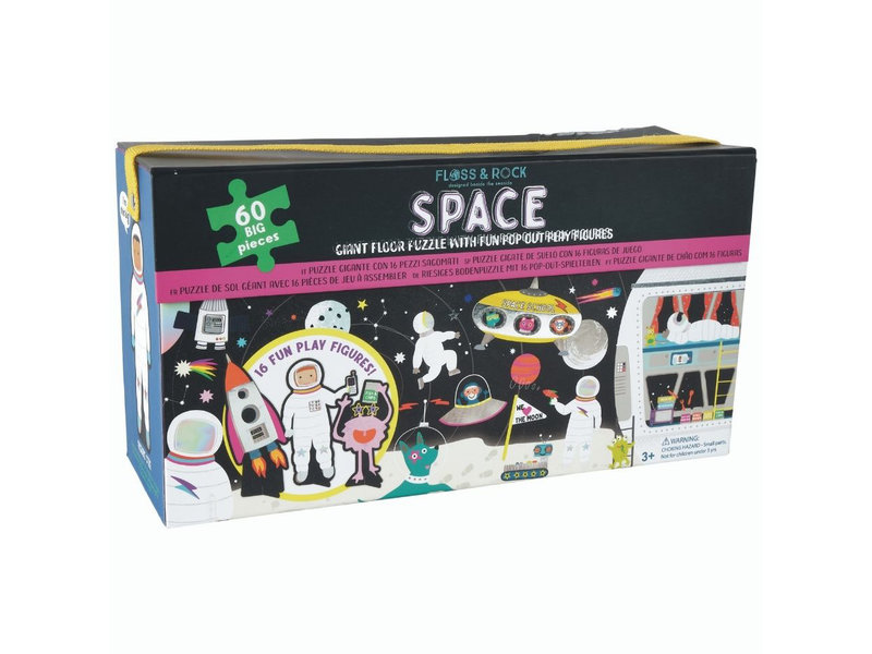 Floss & Rock Bodenpuzzle 60 Teile, Space - 131 x 39 cm