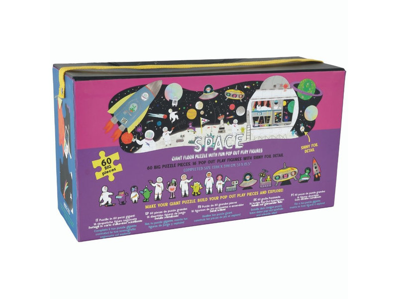 Floss & Rock Bodenpuzzle 60 Teile, Space - 131 x 39 cm