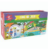 Floss & Rock Floor puzzle 60 pcs., One World - 138 x 27 cm