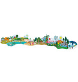 Floss & Rock Bodenpuzzle 60 Teile, One World - 138 x 27 cm