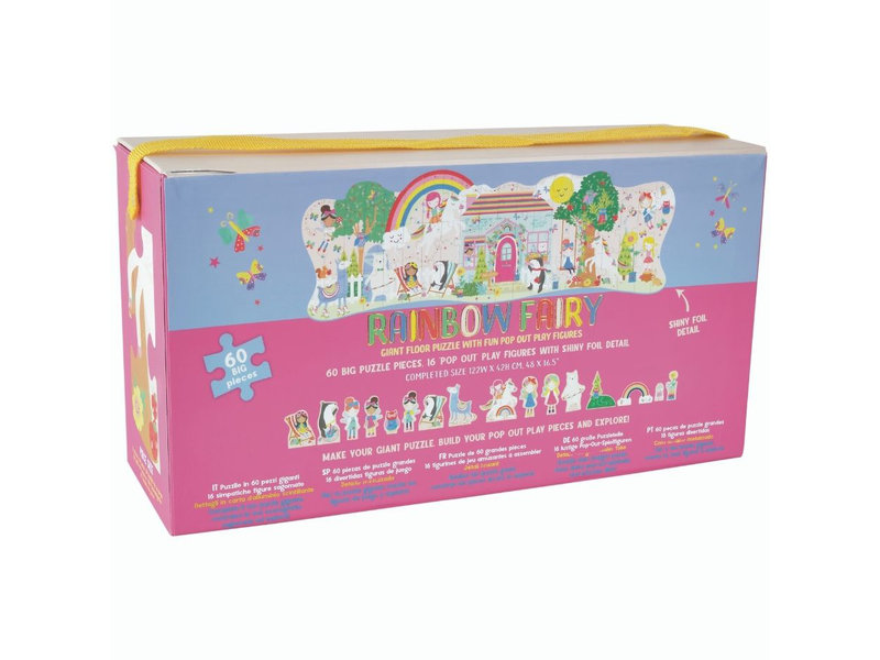 Floss & Rock Bodenpuzzle 60 Teile, Rainbow Fairy - 122 cm x 42 cm