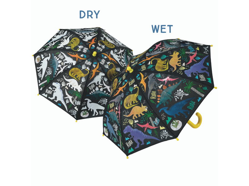 Floss & Rock Umbrella Dino - 60 cm x Ø 66 cm - Changes color!NO