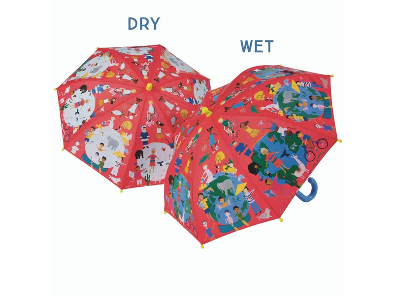 Floss & Rock Umbrella One World - 60 cm x Ø 66 cm - Changes color!